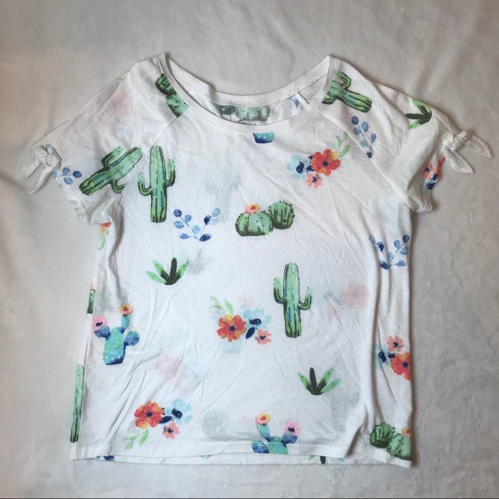 White Cactus Tee